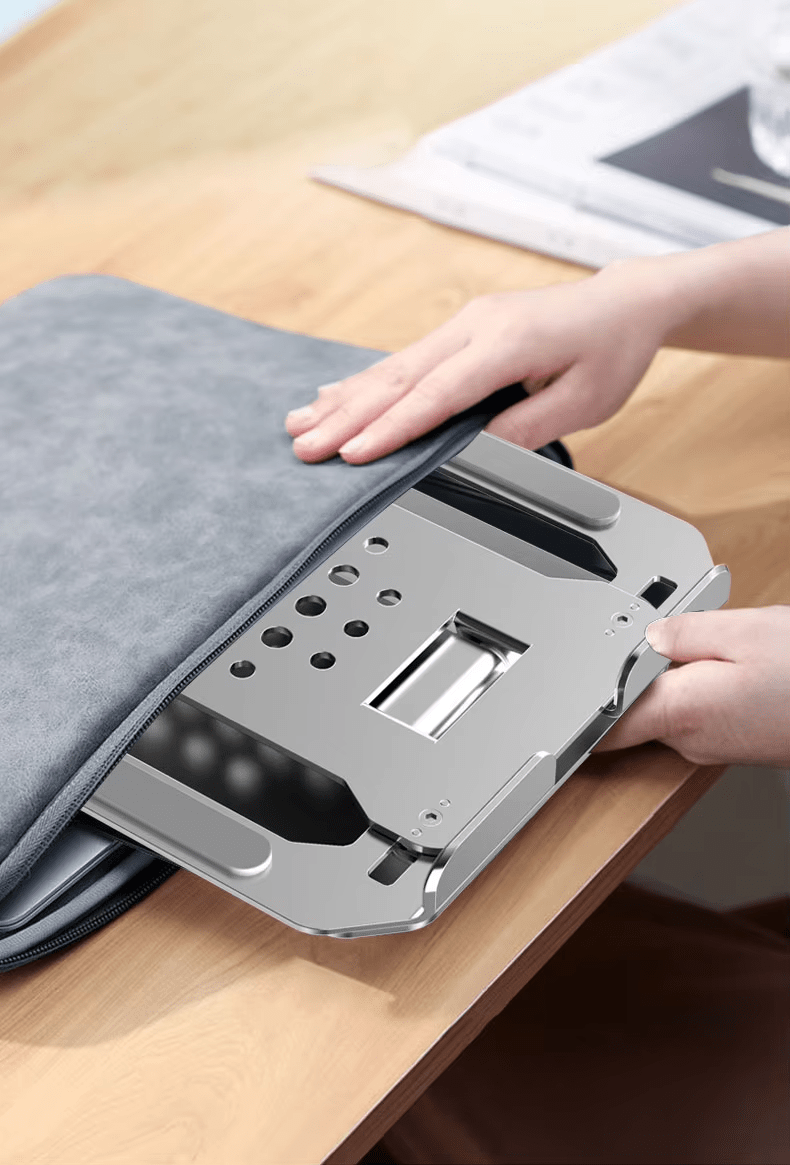 iDock Ergonomic Portable Height Angle Adjustable Notebook Stand Laptop Riser Holder - iDock Laptopstand