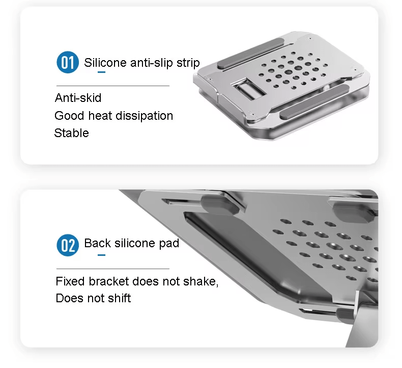 iDock Ergonomic Portable Height Angle Adjustable Notebook Stand Laptop Riser Holder - iDock Laptopstand