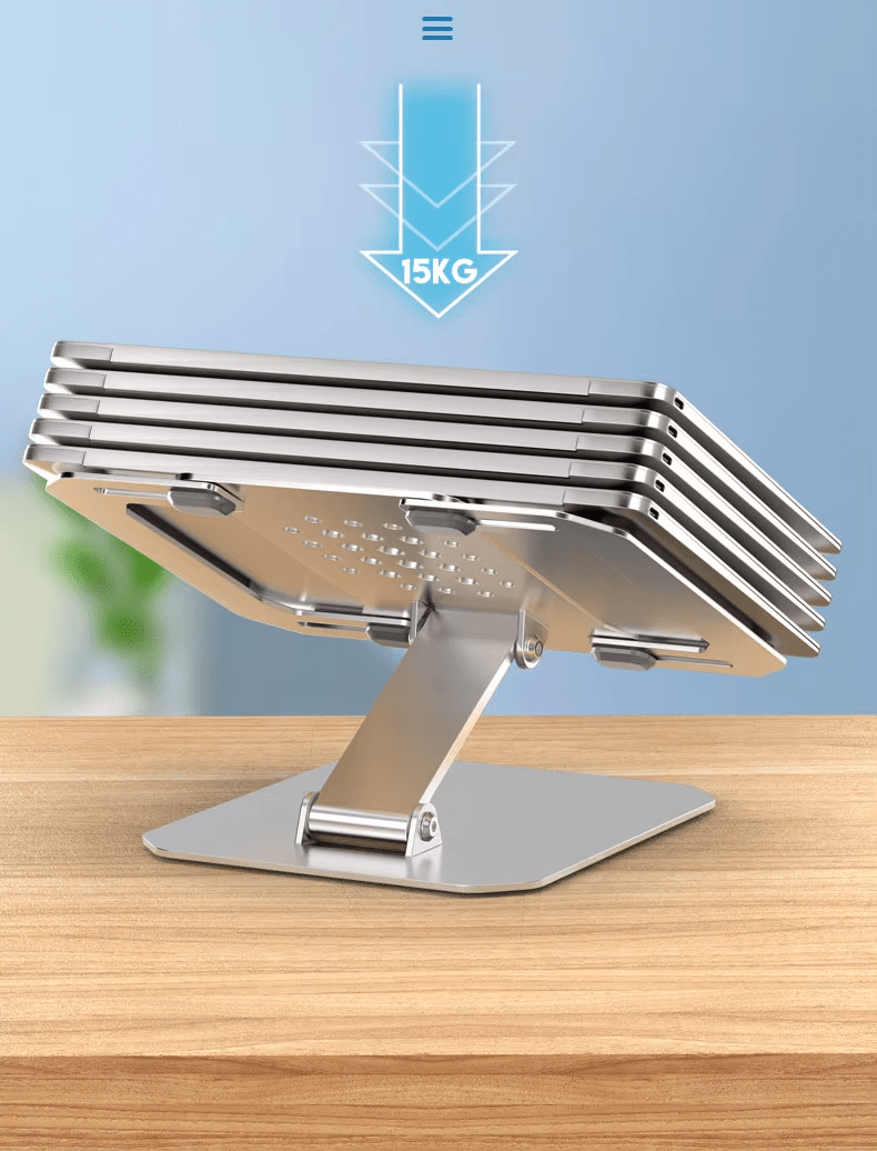 iDock Ergonomic Portable Height Angle Adjustable Notebook Stand Laptop Riser Holder - iDock Laptopstand