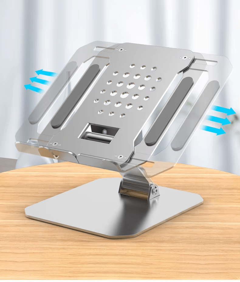 iDock Ergonomic Portable Height Angle Adjustable Notebook Stand Laptop Riser Holder - iDock Laptopstand