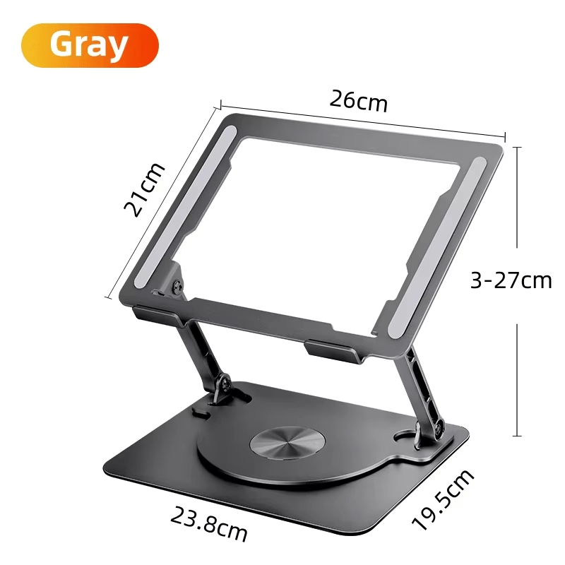 iDock Ergonomic Universal Aluminium 360 Rotation Multi Angle Adjustable Foldable Laptop Holder Stand - iDock Laptopstand