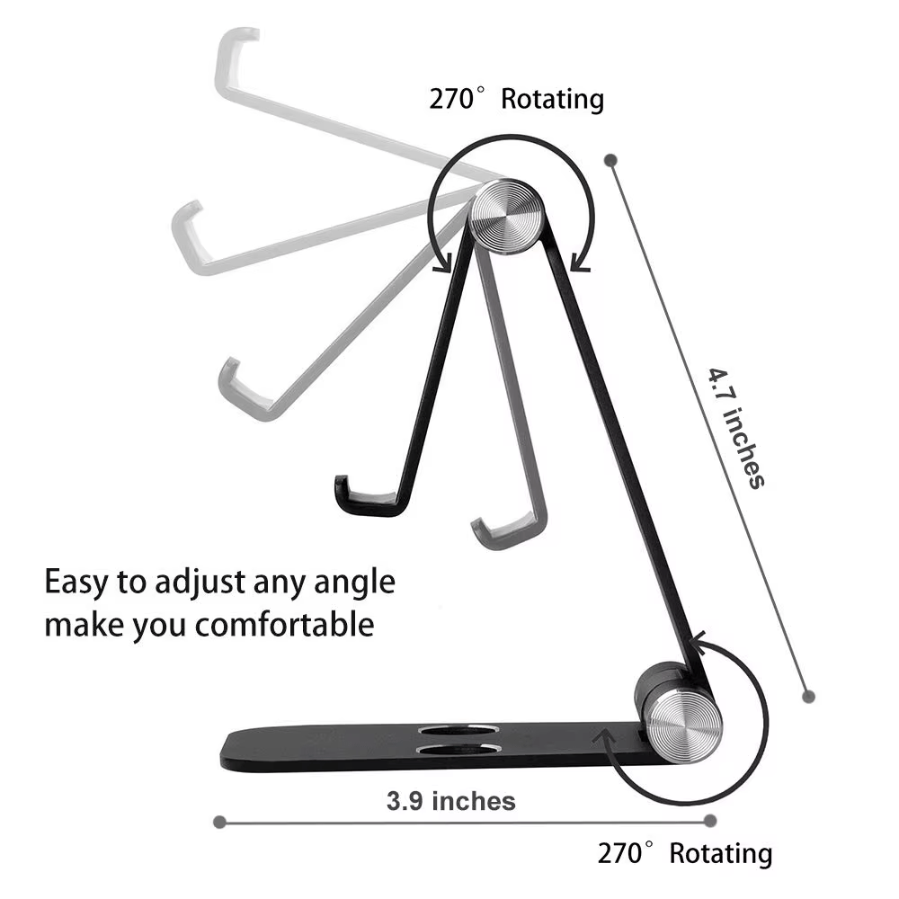 iDock Ergonomic Universal Aluminum Alloy Desktop Anti - skip Office Foldable Adjustable Tablet Holder Phone Stand - iDock Laptopstand