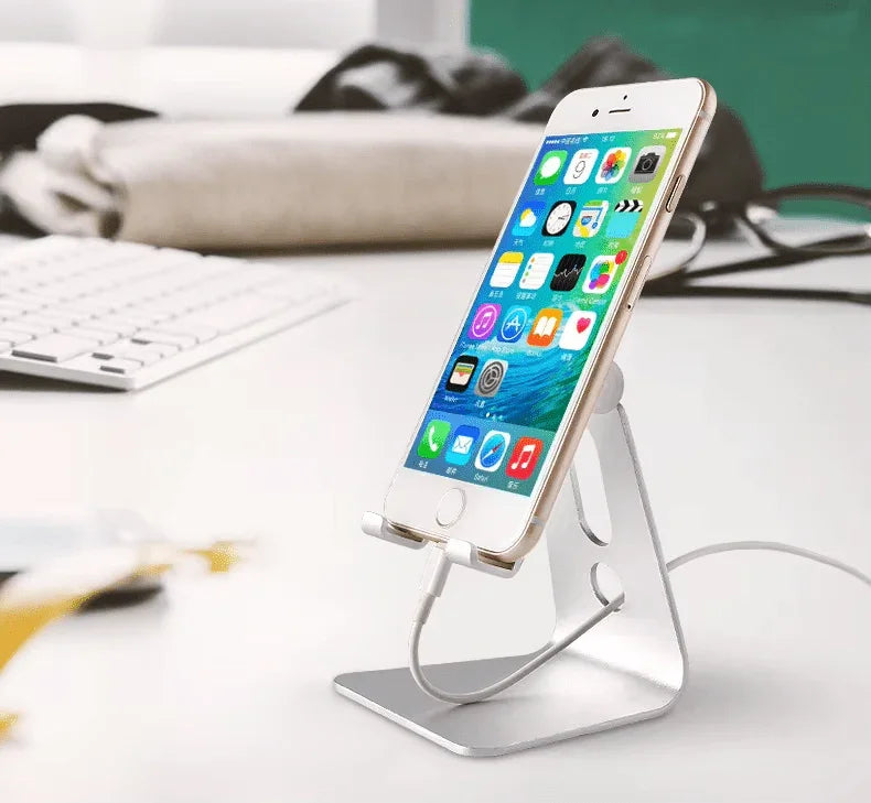 iDock Ergonomic Universal Metal Adjustable Custom Logo Office Phone Stand Holder - iDock Laptopstand