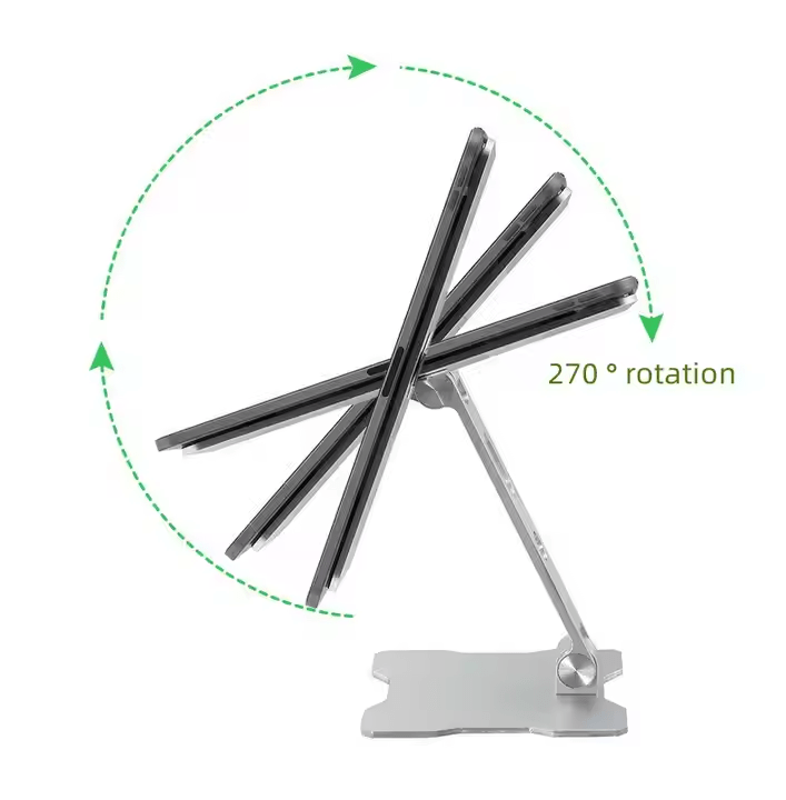 iDock Ergonomic Universal Portable Folding Aluminum Multi - Angle Adjustable Magnetic Phone Tablet Holder Stand for iPad - iDock Laptopstand