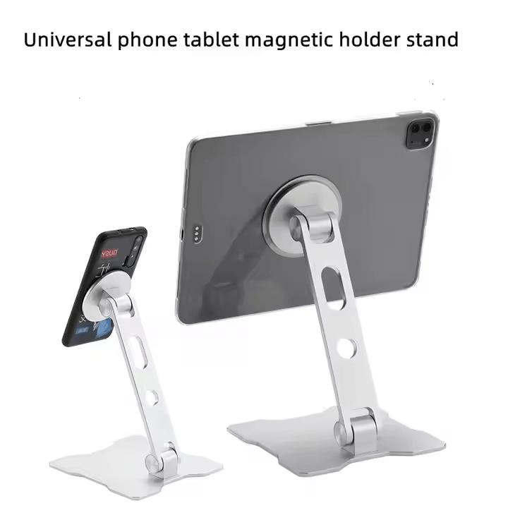 iDock Ergonomic Universal Portable Folding Aluminum Multi - Angle Adjustable Magnetic Phone Tablet Holder Stand for iPad - iDock Laptopstand
