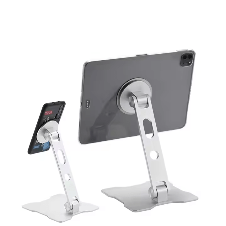 iDock Ergonomic Universal Portable Folding Aluminum Multi - Angle Adjustable Magnetic Phone Tablet Holder Stand for iPad - iDock Laptopstand