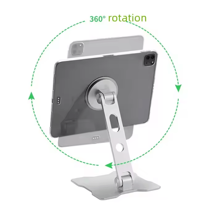 iDock Ergonomic Universal Portable Folding Aluminum Multi - Angle Adjustable Magnetic Phone Tablet Holder Stand for iPad - iDock Laptopstand