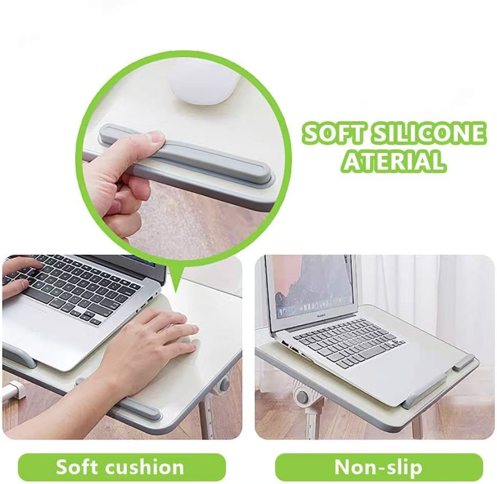 iDock Folding Multi - angle Adjustable Foldable Portable MDF Wood Home Office Bed Computer Laptop Lap Tray Desk Table with Fan - iDock Laptopstand