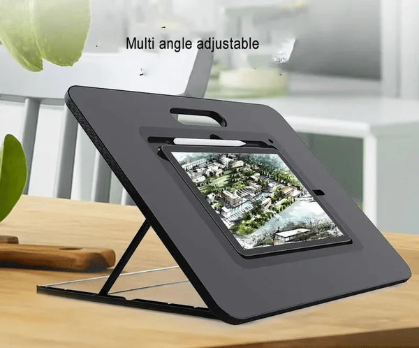 iDock Folding Plastic Drawing iPad Holder Multi - Angle Adjustable Portable Tablet Desktop Stand For iPad - iDock Laptopstand