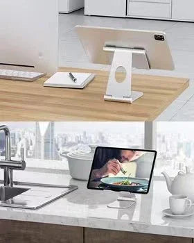 iDock Fully Foldable Adjustable Desktop Aluminum iPad Stand Tablet Holder Stand Compatible with New iPad - iDock Laptopstand