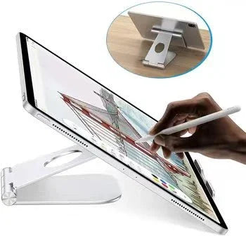 iDock Fully Foldable Adjustable Desktop Aluminum iPad Stand Tablet Holder Stand Compatible with New iPad - iDock Laptopstand