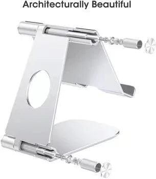 iDock Fully Foldable Adjustable Desktop Aluminum iPad Stand Tablet Holder Stand Compatible with New iPad - iDock Laptopstand