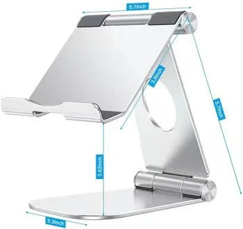 iDock Fully Foldable Adjustable Desktop Aluminum iPad Stand Tablet Holder Stand Compatible with New iPad - iDock Laptopstand