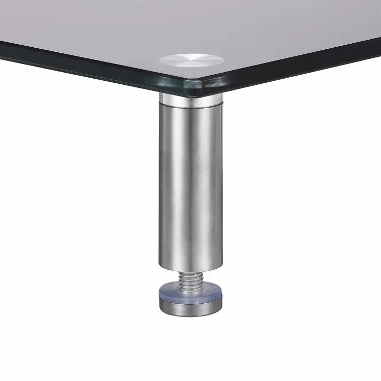 iDock Glass Monitor Stand Adjustable Height Multiple Screen Riser for PC Monitors Computers and Laptops - iDock Laptopstand