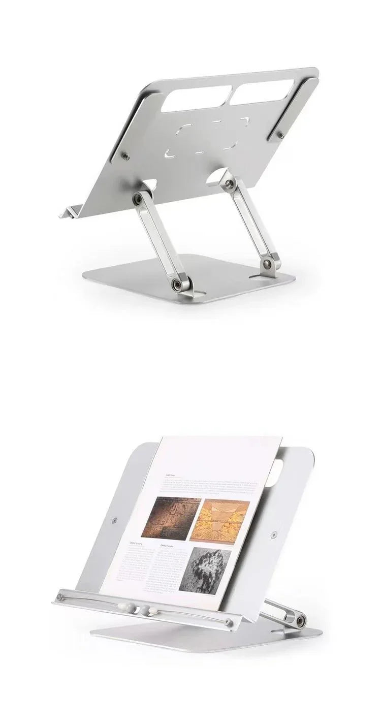 iDock Height Adjustable Foldable Portable Table Desktop Cook Book Reading Stand Holder - iDock Laptopstand