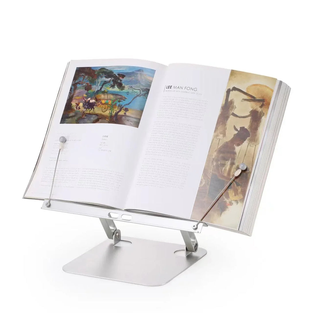 iDock Height Adjustable Foldable Portable Table Desktop Cook Book Reading Stand Holder - iDock Laptopstand