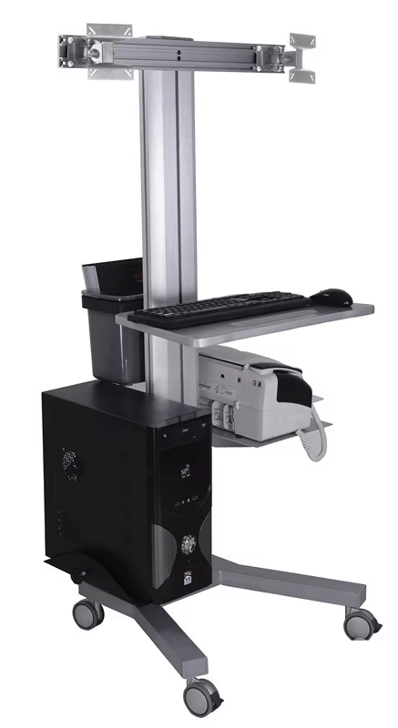 iDock Height Adjustable Mobile Medical Computer Cart for Laptops Notebooks - iDock Laptopstand