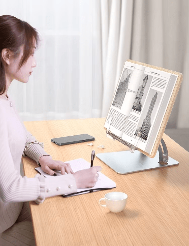 iDock Height Angle Adjustable Book Holder Stand For Kids And Adults Folding Book Stand Reading Stand For Books - iDock Laptopstand