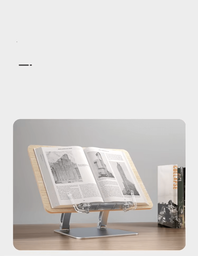 iDock Height Angle Adjustable Book Holder Stand For Kids And Adults Folding Book Stand Reading Stand For Books - iDock Laptopstand