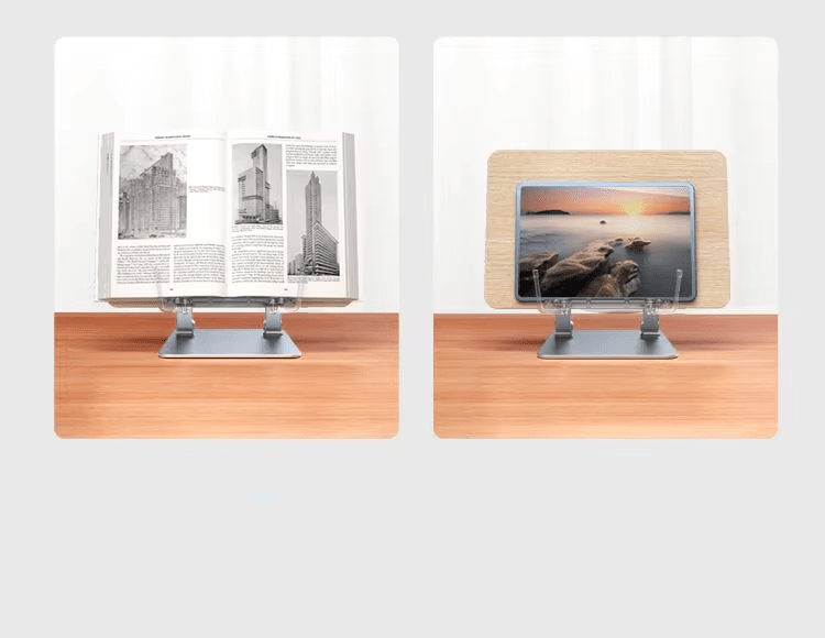 iDock Height Angle Adjustable Book Holder Stand For Kids And Adults Folding Book Stand Reading Stand For Books - iDock Laptopstand
