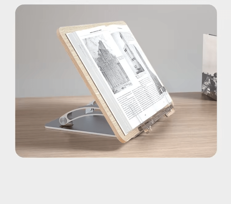 iDock Height Angle Adjustable Book Holder Stand For Kids And Adults Folding Book Stand Reading Stand For Books - iDock Laptopstand