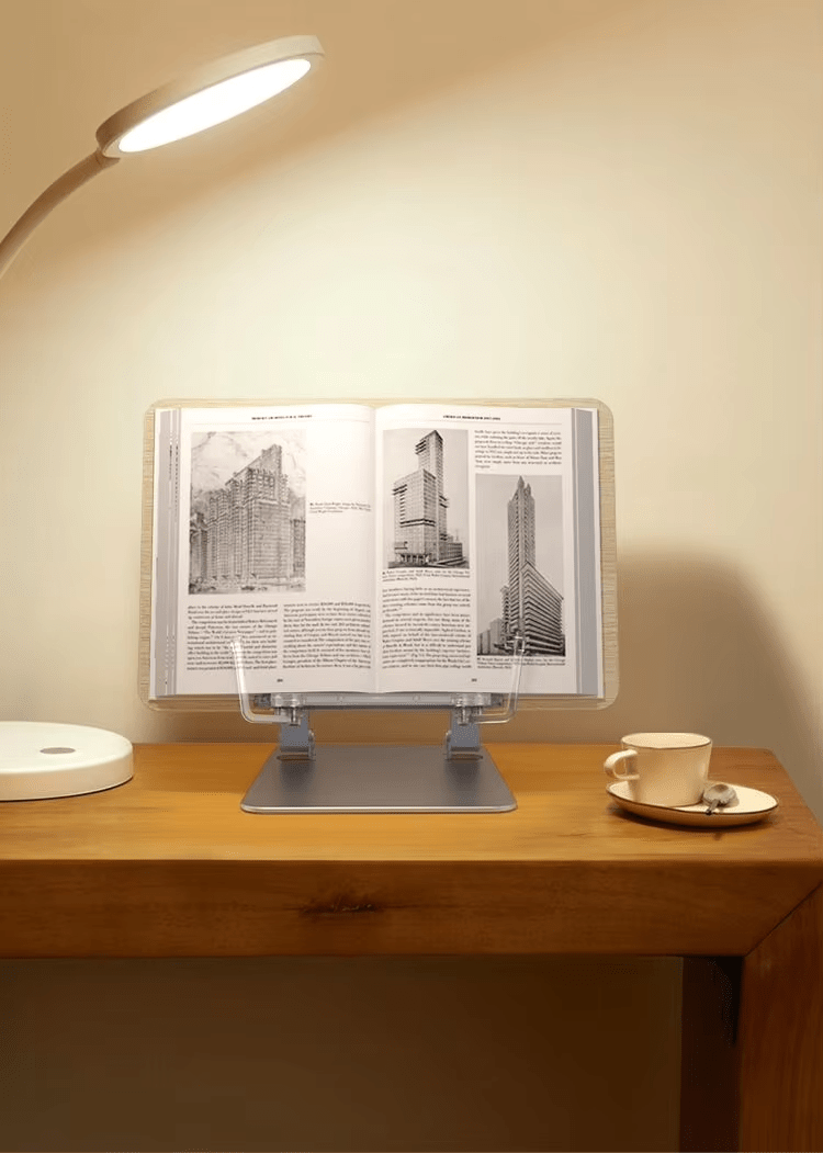 iDock Height Angle Adjustable Book Holder Stand For Kids And Adults Folding Book Stand Reading Stand For Books - iDock Laptopstand