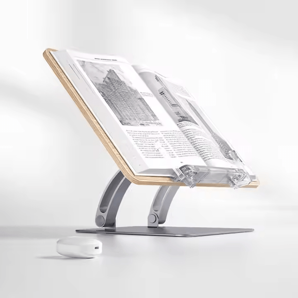 iDock Height Angle Adjustable Book Holder Stand For Kids And Adults Folding Book Stand Reading Stand For Books - iDock Laptopstand