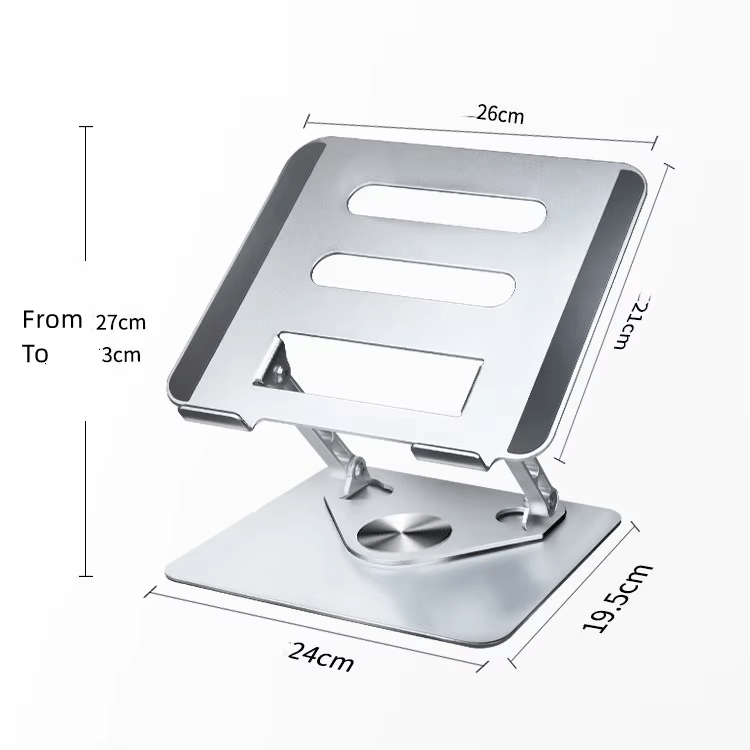 iDock Height Angle Adjustable Ergonomic Desk Aluminum 360 Degree Rotating Computer Holder Laptop Stand - iDock Laptopstand