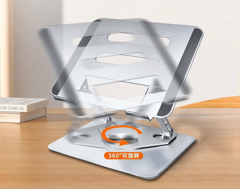 iDock Height Angle Adjustable Ergonomic Desk Aluminum 360 Degree Rotating Computer Holder Laptop Stand - iDock Laptopstand