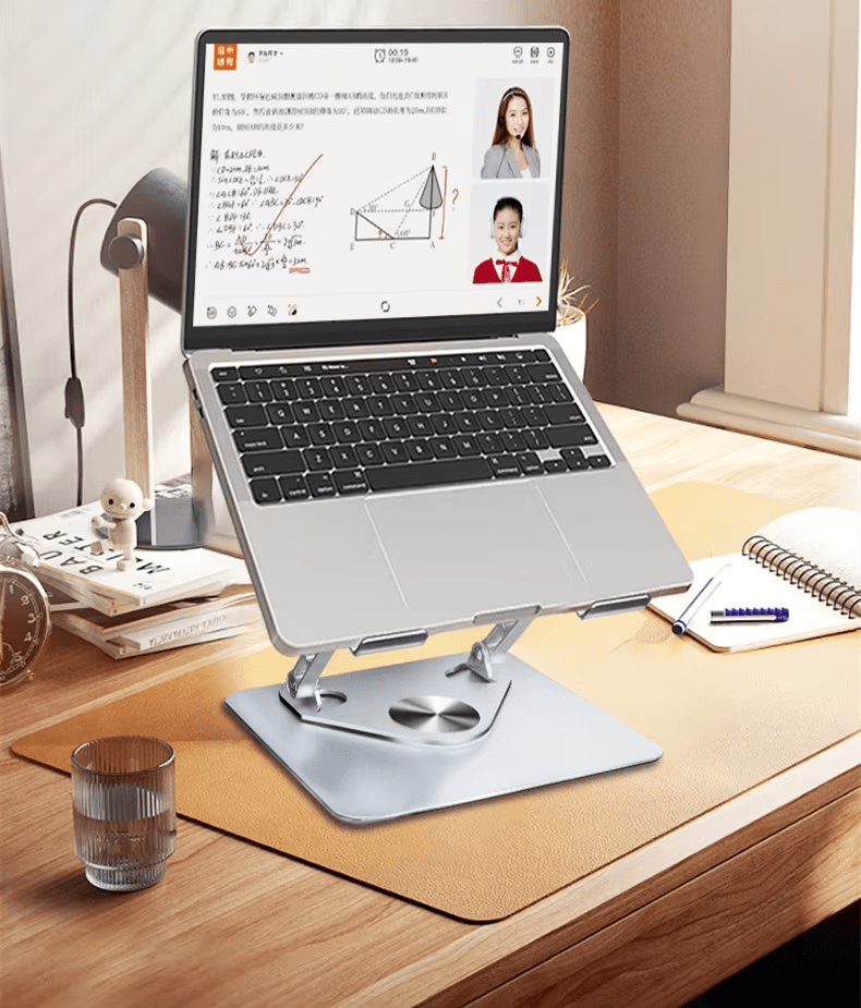 iDock Height Angle Adjustable Ergonomic Desk Aluminum 360 Degree Rotating Computer Holder Laptop Stand - iDock Laptopstand