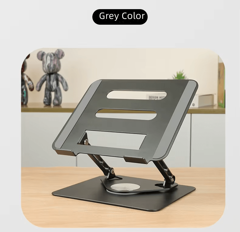 iDock Height Angle Adjustable Ergonomic Desk Aluminum 360 Degree Rotating Computer Holder Laptop Stand - iDock Laptopstand