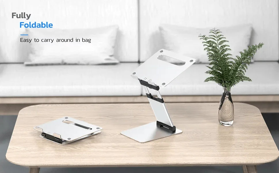 iDock Height Angle Adjustable Ergonomic Sit to Stand Laptop Holder Convertor Aluminum Laptop Stand - iDock Laptopstand