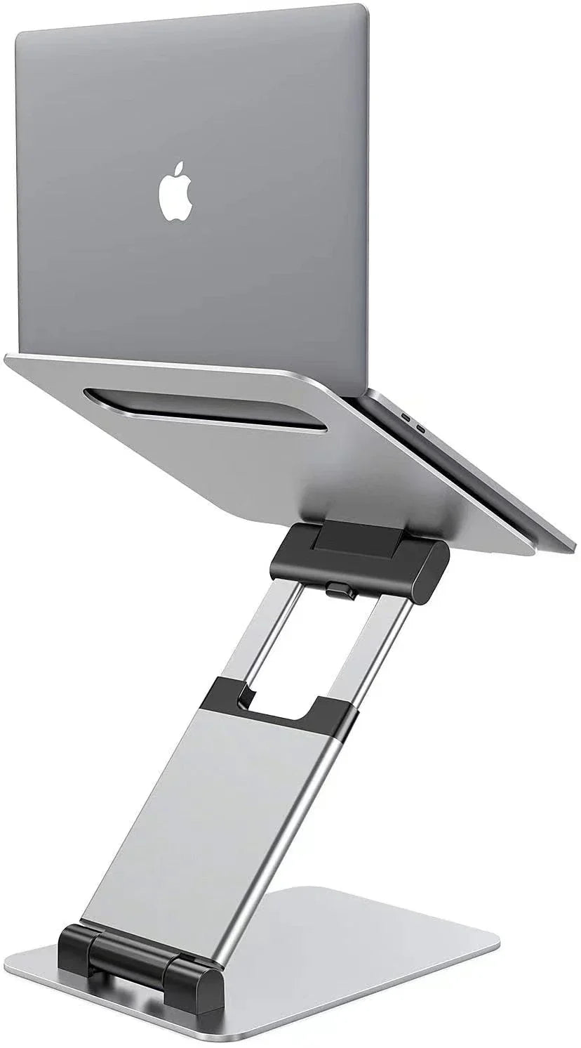 iDock Height Angle Adjustable Ergonomic Sit to Stand Laptop Holder Convertor Aluminum Laptop Stand - iDock Laptopstand
