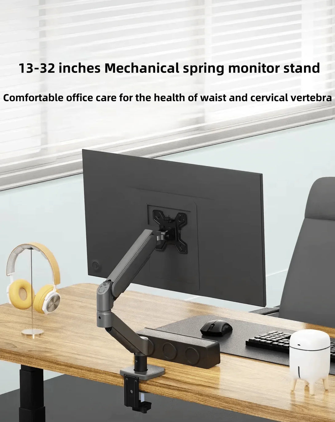 iDock Home Office Desktop Adjustable Height and Angle Monitor Riser Stand Single - screen Mechanical Holder - iDock Laptopstand