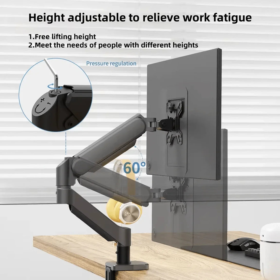 iDock Home Office Desktop Adjustable Height and Angle Monitor Riser Stand Single - screen Mechanical Holder - iDock Laptopstand