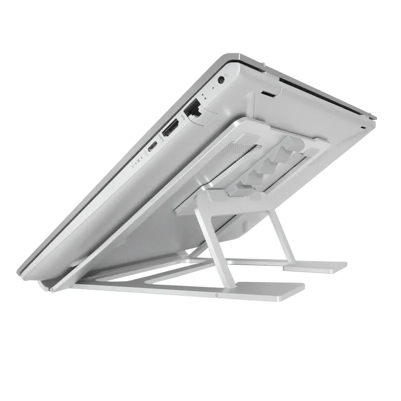 iDock Hot Sell Ergonomic Ventilated Aluminum 6 Level Adjustable Portable Laptop Riser Stand - iDock Laptopstand