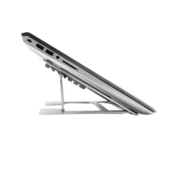 iDock Hot Sell Ergonomic Ventilated Aluminum 6 Level Adjustable Portable Laptop Riser Stand - iDock Laptopstand