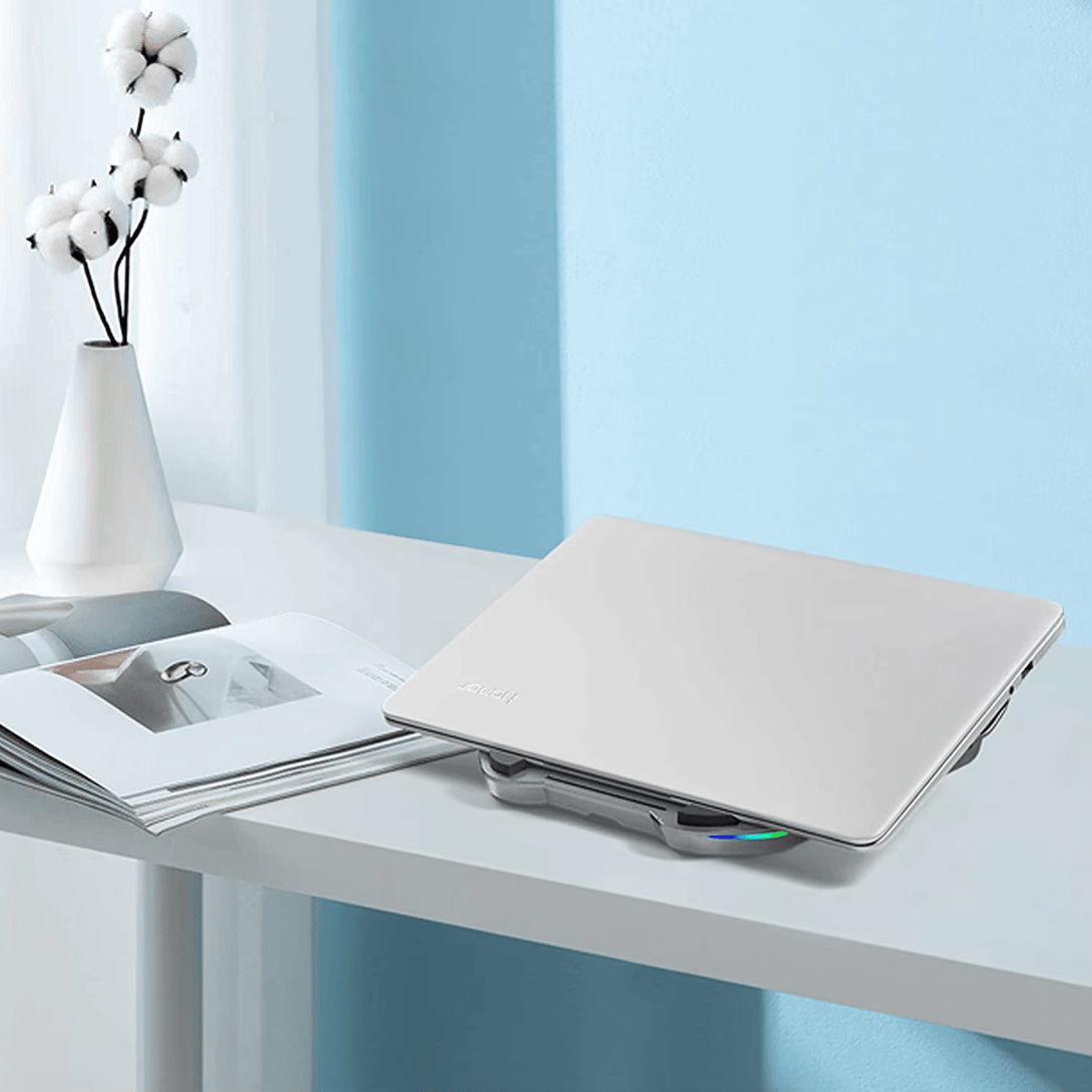 iDock Laptop Stand with USB C HUB Aluminum Laptops Mount Computer Stand with RGB Lights 10 Modes 1.1LB 4 Port USB 3.0 - iDock Laptopstand