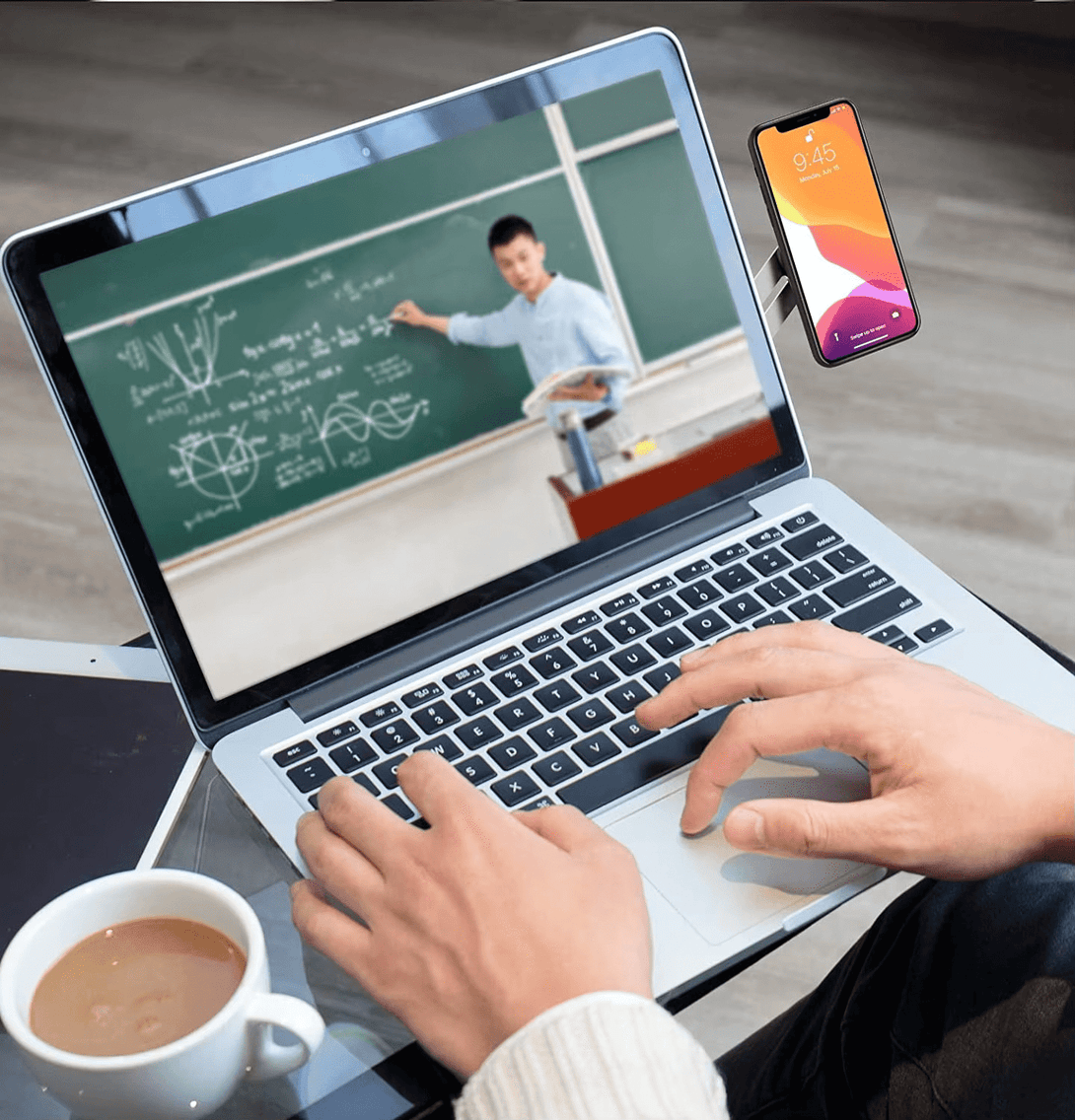 iDock Magnetic Cellphone Mount Ailikete Aluminum Folding Bracket Side Mount Smartphone Holder on Laptop Smartphone Stand - iDock Laptopstand