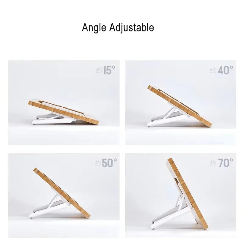 iDock Multi - Angle Adjustable Folding Bamboo Drawing iPad Holder Stand For iPad 11 inch 12.9 inch - iDock Laptopstand