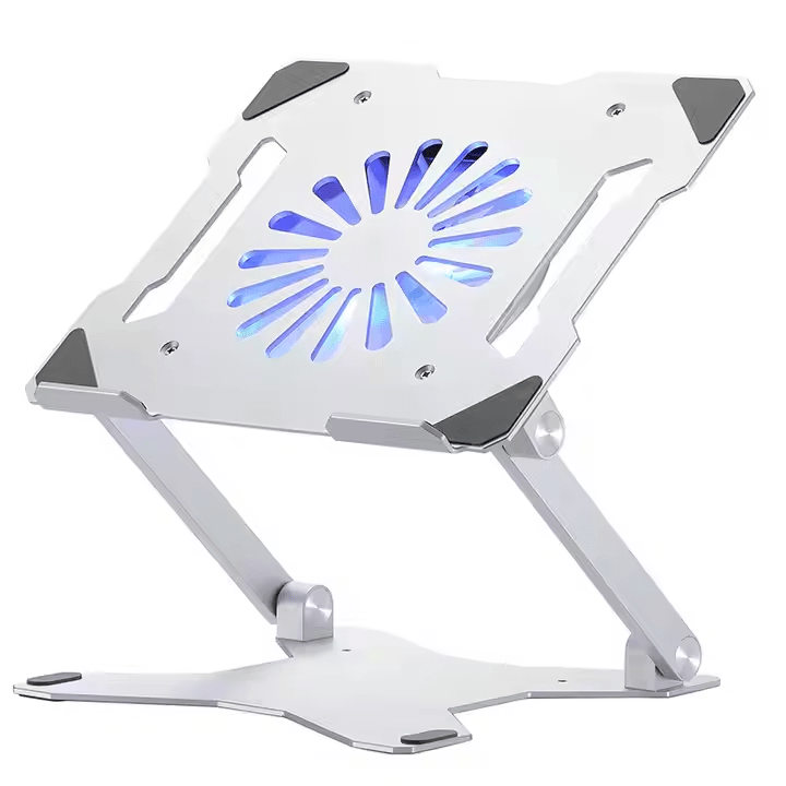 iDock Multi - functional Aluminum Ergonomic Height Angle Adjustable Computer Holder with 3.0 or 2.0 USB HUB Laptop Stand with Fan - iDock Laptopstand
