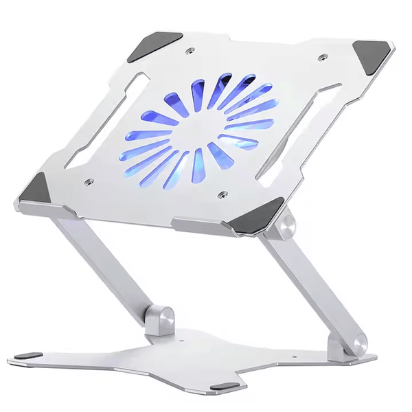 iDock Multi - functional Aluminum Ergonomic Height Angle Adjustable Computer Holder with 3.0 or 2.0 USB HUB Laptop Stand with Fan - iDock Laptopstand