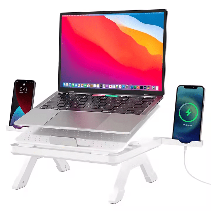 iDock Multi - functional Plastic Height Adjustable Foldable Holder Microphone Expansion Laptop Stand Phone Stand - iDock Laptopstand