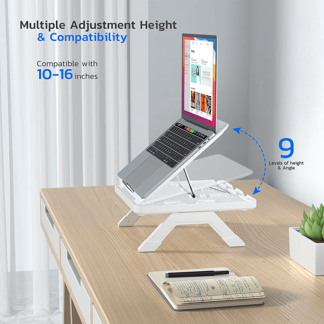 iDock Multi - functional Plastic Height Adjustable Foldable Holder Microphone Expansion Laptop Stand Phone Stand - iDock Laptopstand