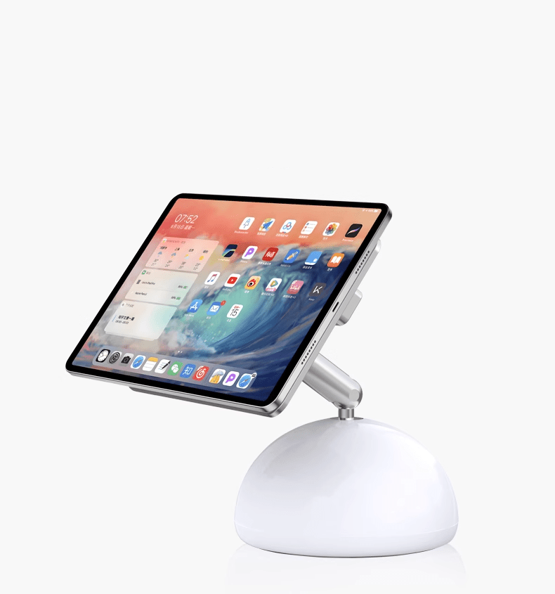 iDock New 360° Rotation Aluminum Alloy Desktop Magnetic iPad Wireless Touch Point Charger Stand Support for M2 and M4 - iDock Laptopstand