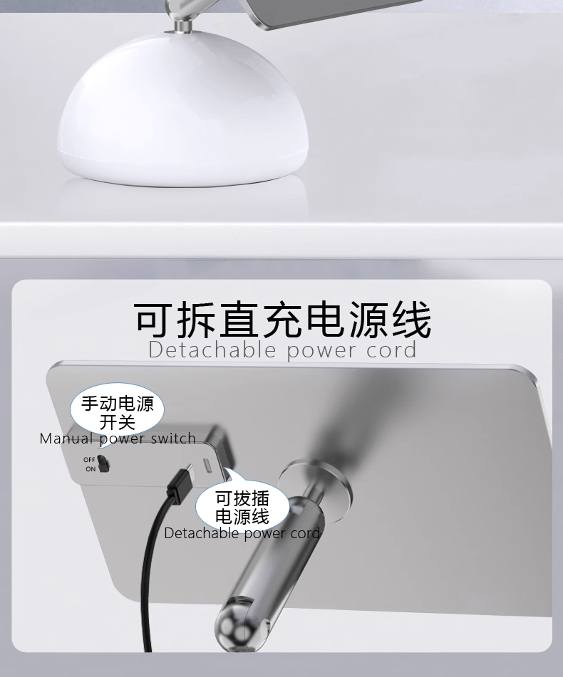 iDock New 360° Rotation Aluminum Alloy Desktop Magnetic iPad Wireless Touch Point Charger Stand Support for M2 and M4 - iDock Laptopstand