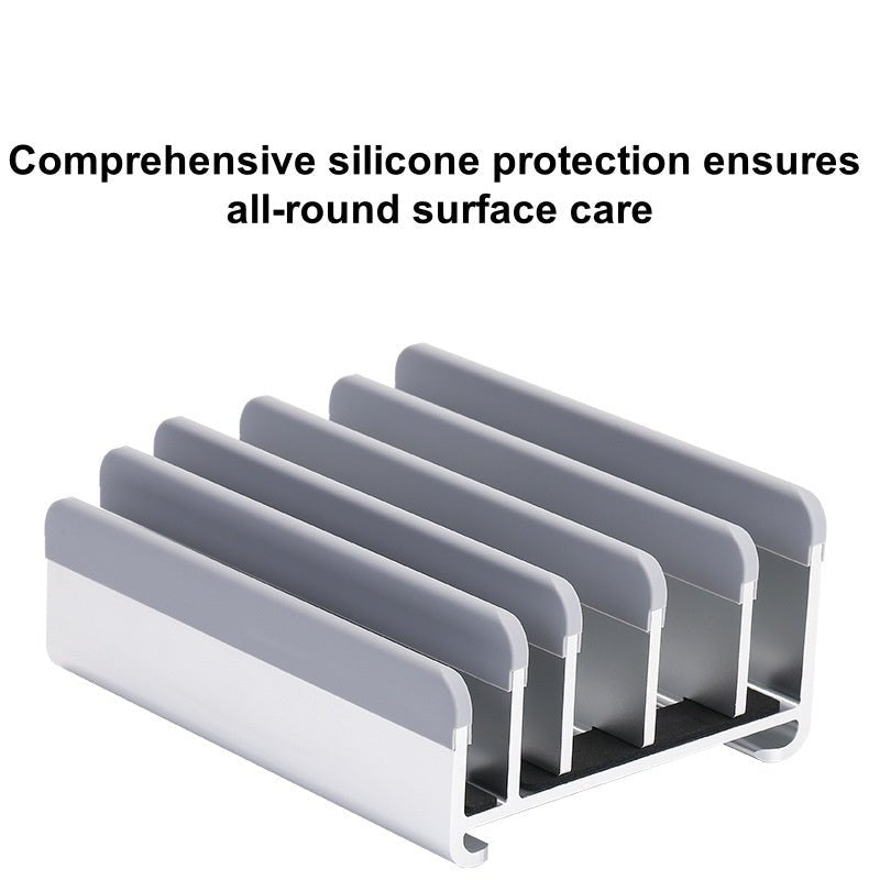 iDock New Multi - Slot Vertical Stand for Laptops and Tablets with Manual Adjustment and Aluminum Alloy Design - iDock Laptopstand