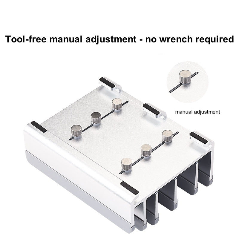 iDock New Multi - Slot Vertical Stand for Laptops and Tablets with Manual Adjustment and Aluminum Alloy Design - iDock Laptopstand