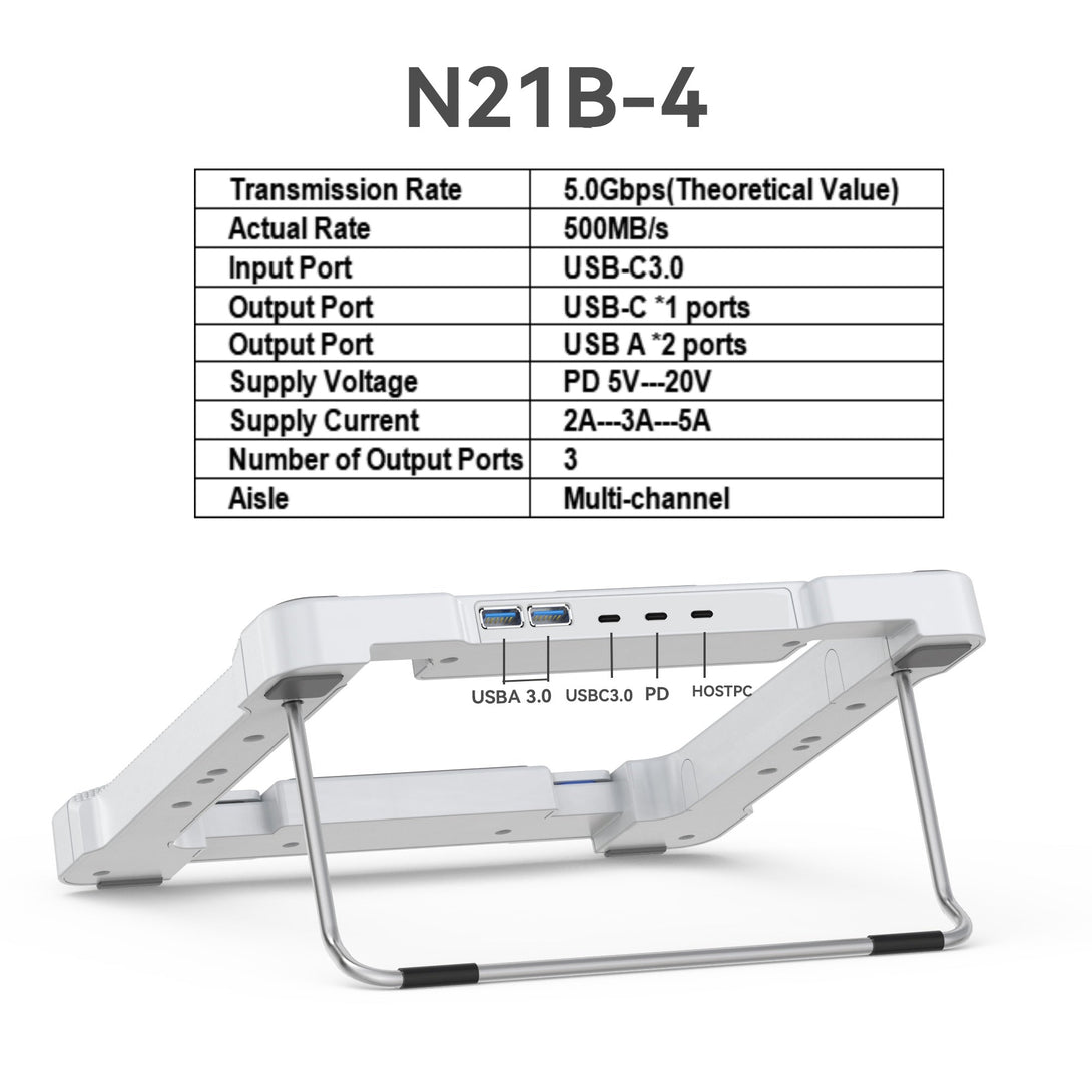 iDock New Portable Height Angle Adjustable Notebook Holder Desktop Tablet Stand Laptop Stand - iDock Laptopstand