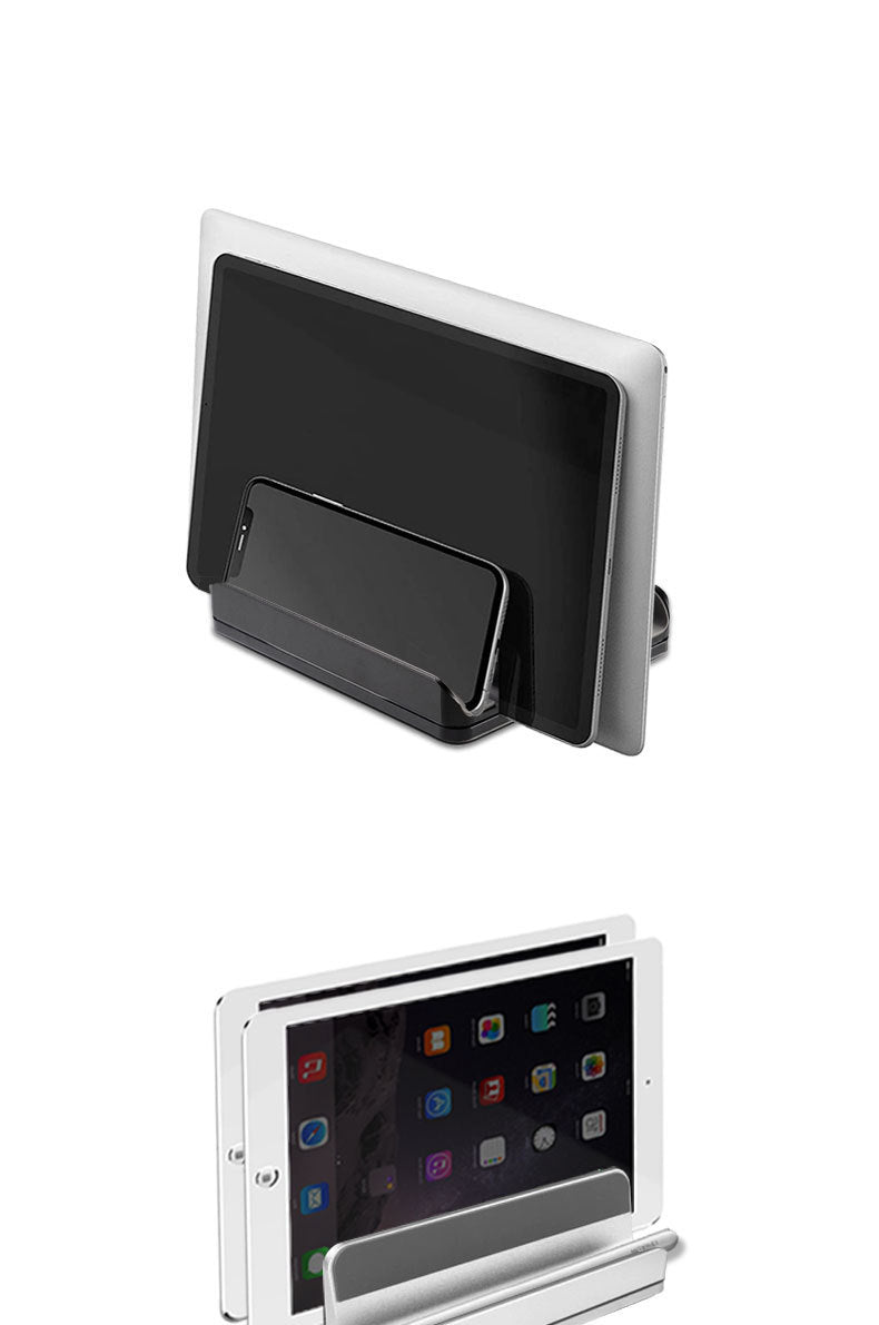iDock Newly Designed 4 In 1 Up to 17.3 Inches 4 Slots Aluminum Width Adjustable Vertical Laptop Stand - iDock Laptopstand